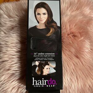 BNWT Hairdo 16" Black Plum Ombre One piece hair extension